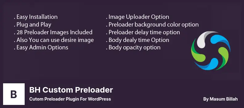 BH Custom Preloader Plugin - Cutom Preloader Plugin for WordPress