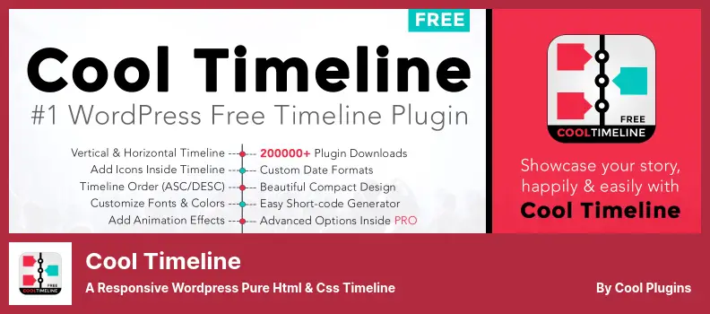 Cool Timeline Plugin - A Responsive WordPress Pure Html & Css Timeline