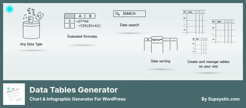 Data Tables Generator Plugin - Chart & Infographic Generator for WordPress