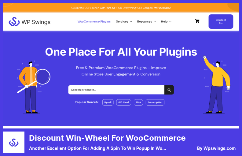 Discount Win-Wheel for WooCommerce Plugin - Another Excellent Option For Adding A Spin To Win Popup In WooCommerce