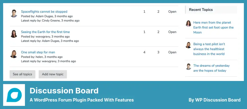 Discussion Board Plugin - A WordPress Forum Plugin Packed With Features