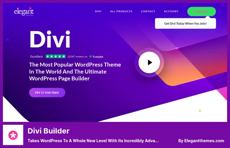 Divi Builder Plugin - Takes WordPress to a Whole New Level With Its Incredibly Advanced Visual Builder