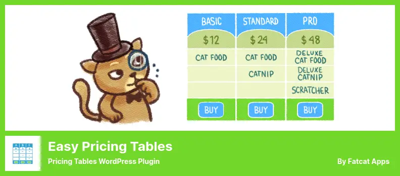 Easy Pricing Tables Plugin - Pricing Tables WordPress Plugin