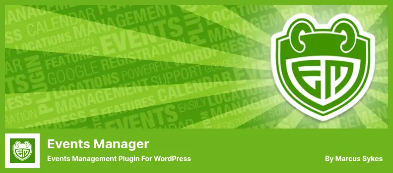 Events Manager Plugin - Events Management Plugin for WordPress