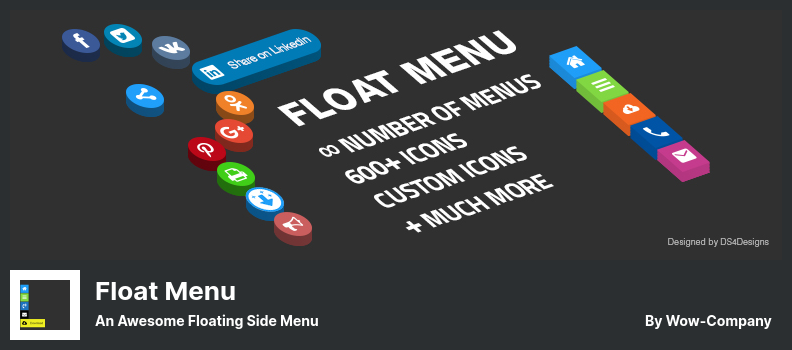 Float menu Plugin - An Awesome Floating Side Menu