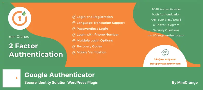 Google Authenticator Plugin - Secure Identity Solution WordPress Plugin