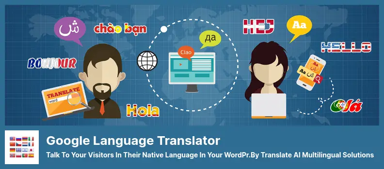 Google Language Translator Plugin - Talk to Your Visitors in Their Native Language in Your WordPress Website
