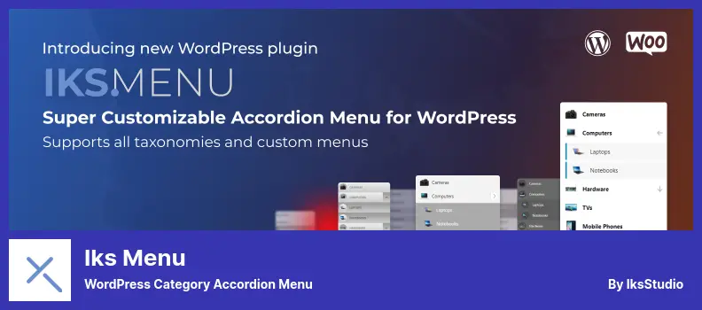 Iks Menu Plugin - WordPress Category Accordion Menu