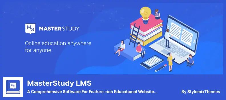 MasterStudy LMS Plugin - A Comprehensive Software For Feature-rich Educational Websites