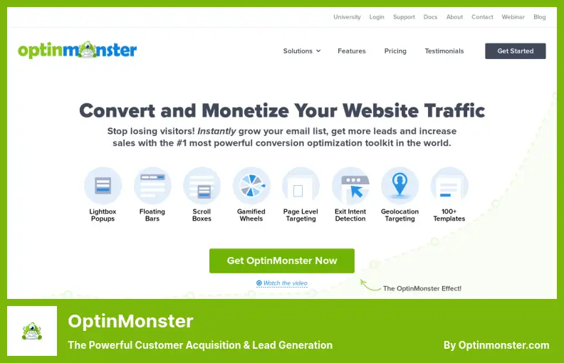 OptinMonster Plugin - The Powerful Customer Acquisition & Lead Generation