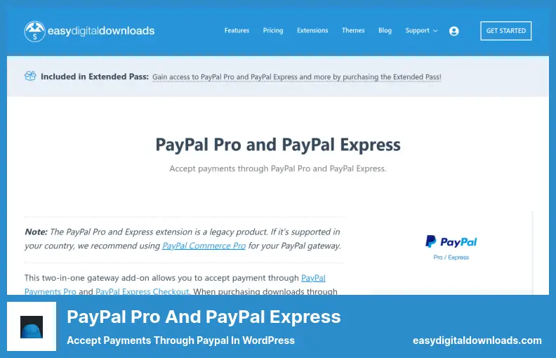 PayPal Pro and PayPal Express Plugin - Accept Payments Through Paypal in WordPress