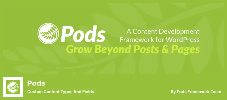 Pods Plugin - Custom Content Types and Fields