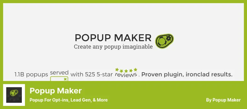 Popup Maker Plugin - Popup For Opt-ins, Lead Gen, & More