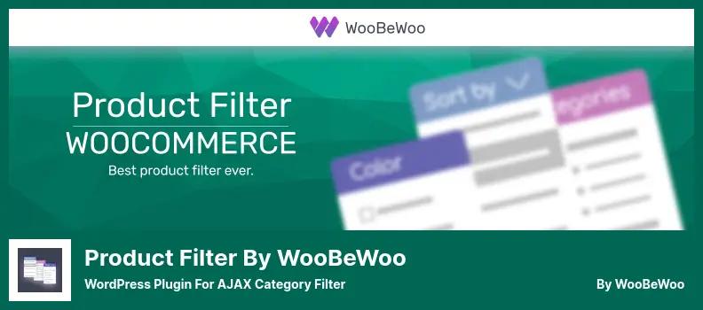 Product Filter by WooBeWoo Plugin - WordPress Plugin for AJAX Category Filter