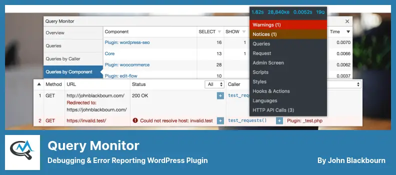 Query Monitor Plugin - Debugging & Error Reporting WordPress Plugin