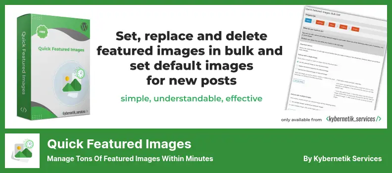 Quick Featured Images Plugin - Manage Tons Of Featured Images Within Minutes