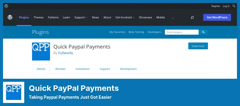 Quick PayPal Payments Plugin - Taking Paypal Payments Just Got Easier