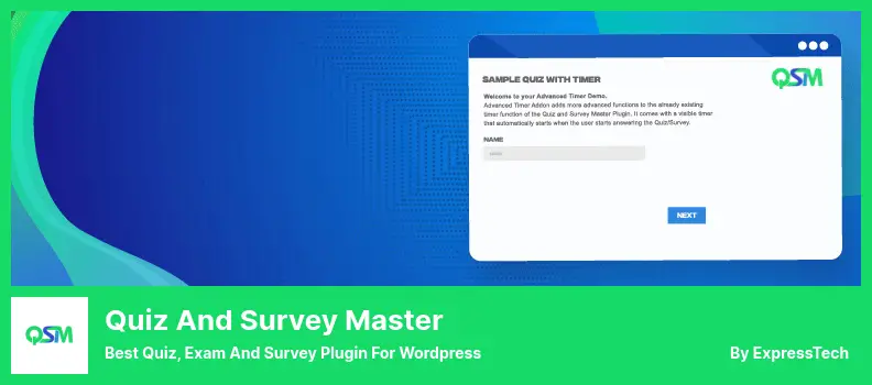 Quiz And Survey Master Plugin - Best Quiz, Exam And Survey Plugin For WordPress