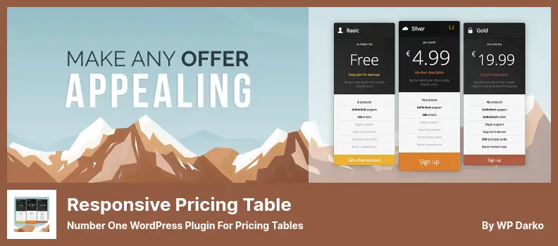 Responsive Pricing Table Plugin - Number One WordPress Plugin for Pricing Tables