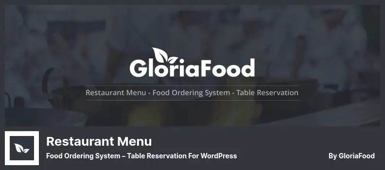 Restaurant Menu Plugin - Food Ordering System – Table Reservation for WordPress