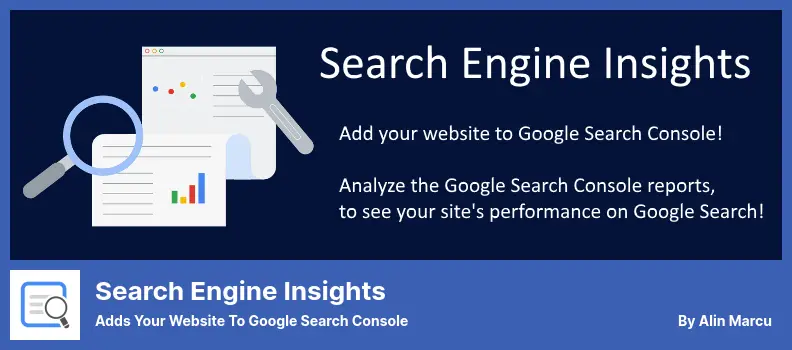 Search Engine Insights Plugin - Adds Your Website To Google Search Console