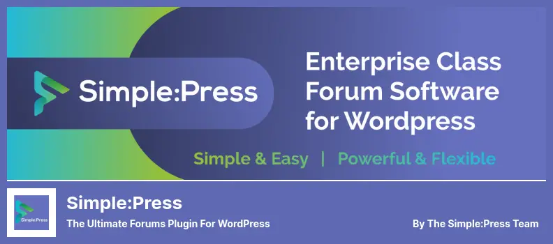 Simple:Press Plugin - The Ultimate Forums Plugin For WordPress