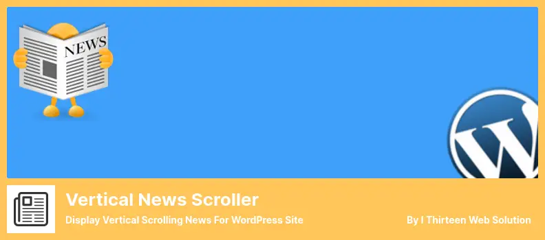 Vertical News Scroller Plugin - Display Vertical Scrolling News for WordPress Site