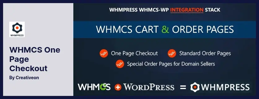 WHMCS One Page Checkout Plugin - WHMCS Cart and WHMCS Order Pages