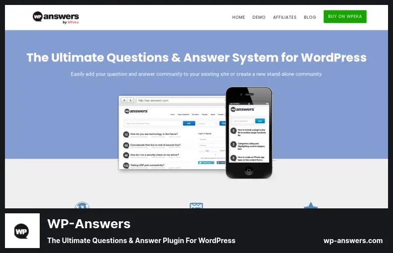 WP-Answers Plugin - The Ultimate Questions & Answer Plugin for WordPress