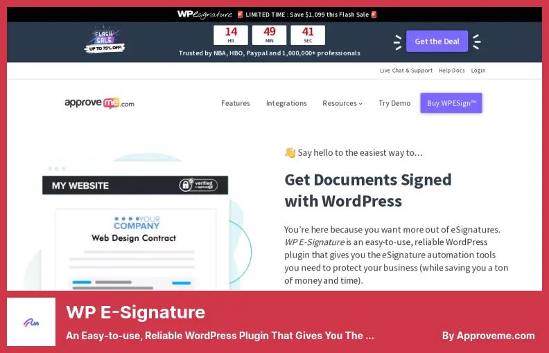 WP E-Signature Plugin - An Easy-to-use, Reliable WordPress Plugin That Gives You The Esignature Automation Tools