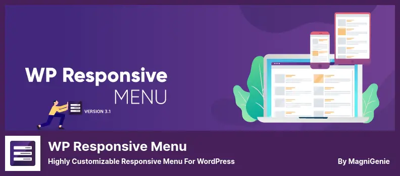 WP Responsive Menu Plugin - Highly Customizable Responsive Menu for WordPress