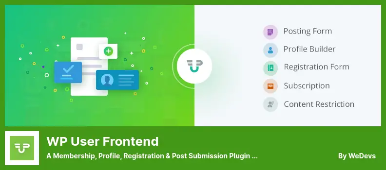 WP User Frontend Plugin - A Membership, Profile, Registration & Post Submission Plugin For WordPress