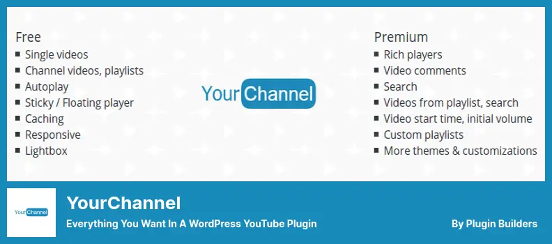 YourChannel Plugin - Everything You Want in a WordPress YouTube Plugin