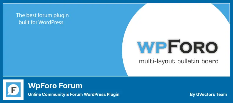 wpForo Forum Plugin - Online Community & Forum WordPress Plugin