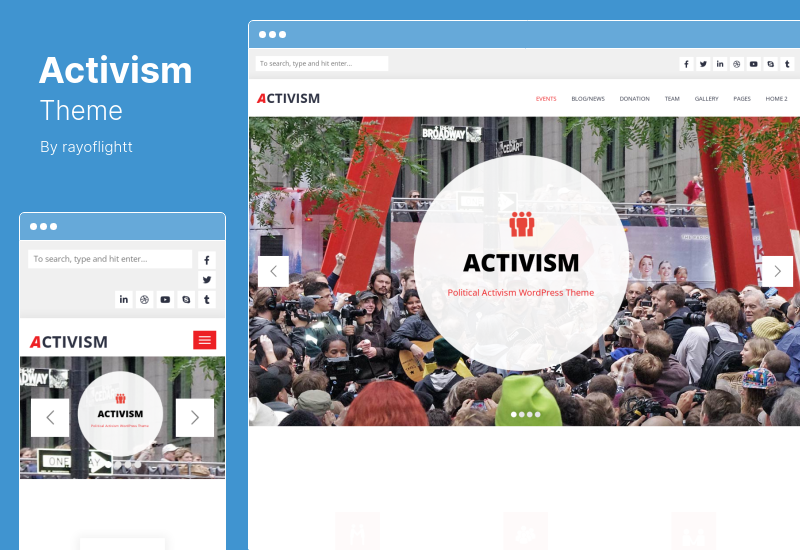 Activism Theme - Political WordPress Theme
