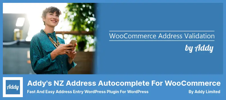 Addy's NZ Address Autocomplete for WooCommerce Plugin - Fast and Easy Address Entry WordPress Plugin For WordPress