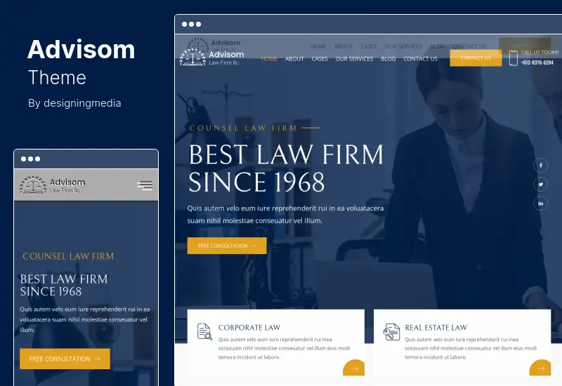 Advisom Theme - Law Firm WordPress Theme