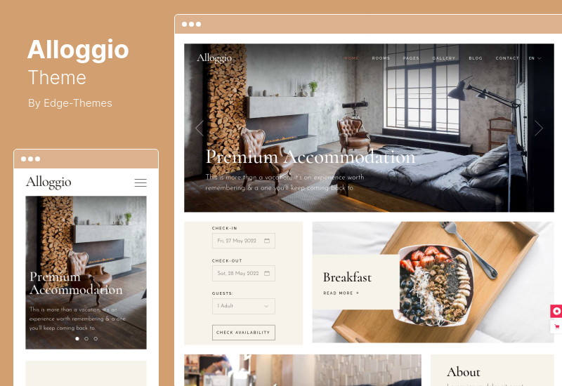 Alloggio Theme - Hotel Booking WordPress Theme