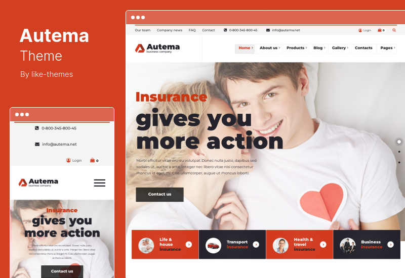 Autema Theme - Quick Loans, Bitcoin, Business Coach Insurance Agency WordPress Theme