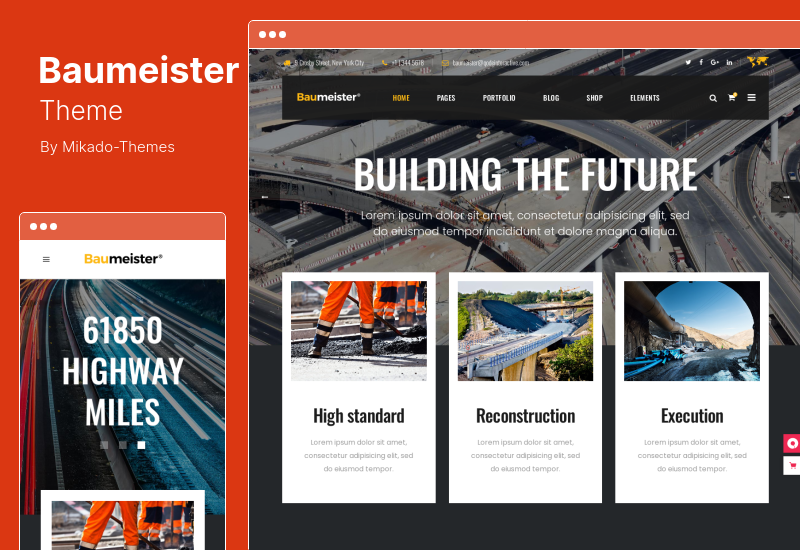 Baumeister Theme - WordPress Theme for Industry Manufacturing