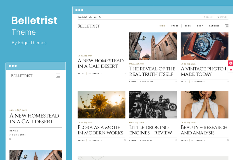 Belletrist Theme - Blog Theme for Writers