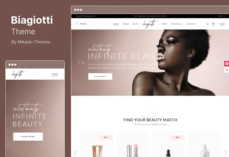 Biagiotti Theme - Beauty Cosmetics Shop