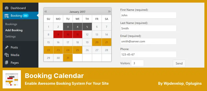 Booking Calendar Plugin - Enable Awesome Booking System for Your Site