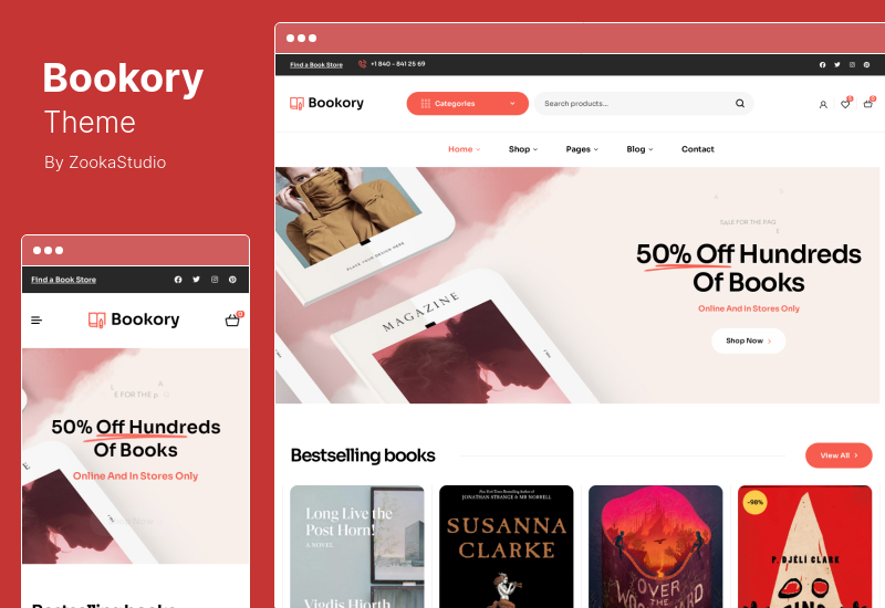 Bookory Theme - Beautiful WordPress Theme for Authors