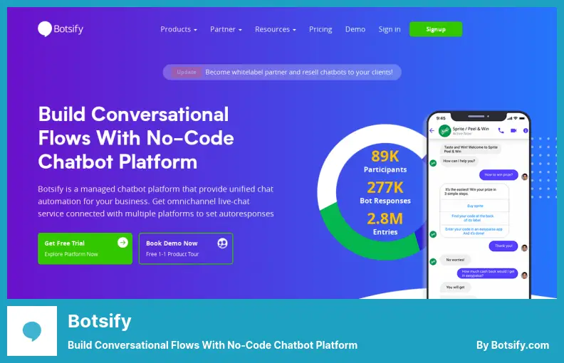 Botsify Plugin - Build Conversational Flows With No-Code Chatbot Platform