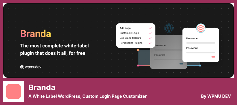Branda Plugin - a White Label WordPress, Custom Login Page Customizer