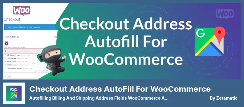 Checkout Address AutoFill For WooCommerce Plugin - Autofilling Billing and Shipping Address Fields WooCommerce Add-on