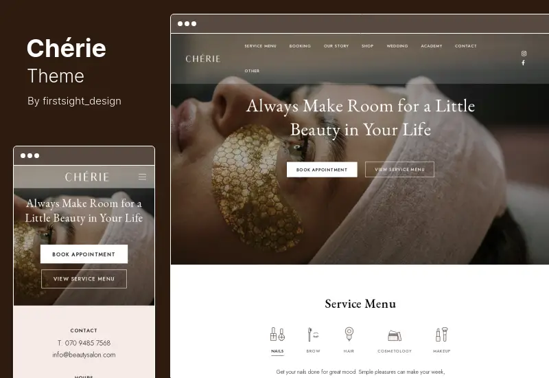 Chérie Theme - Beauty Salon Spa WordPress Theme
