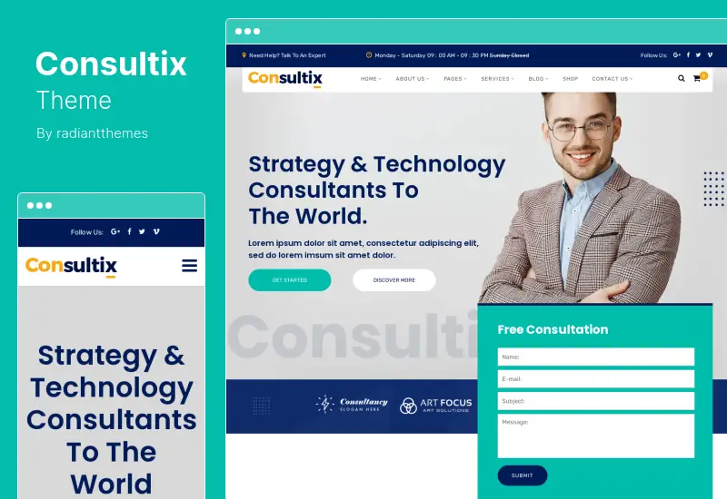 Consultix Theme - Business Consulting WordPress Theme