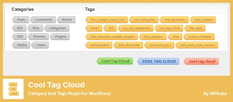 Cool Tag Cloud Plugin - Category And Tags Plugin For WordPress
